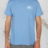 CAMISETA OUTBOARD STANDARD S/S TEE LIGTH BLUE HEATHER SALTY CREW