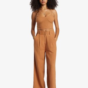 PANTALON LINO BILLABONG Tailor Made - Pantalón de pernera ancha para mujer