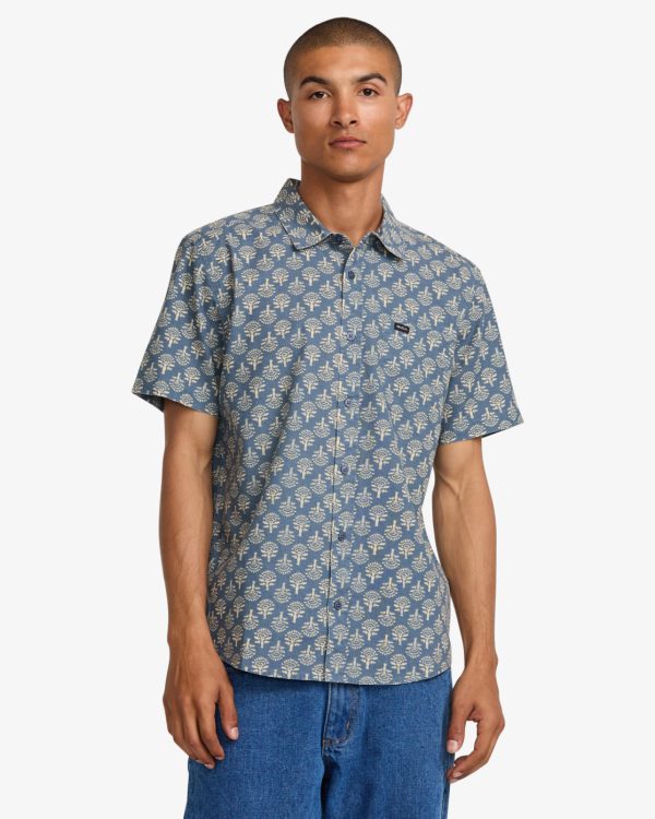 CAMISA RVCA Vacationist - Camisa de Manga Corta para Hombre