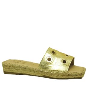 SANDALIA PLANA ORO