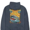 Sudadera con capucha de vellón deshilachado PHA