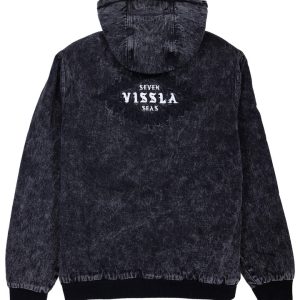 chaqueta vaquera negra forrada de algodon